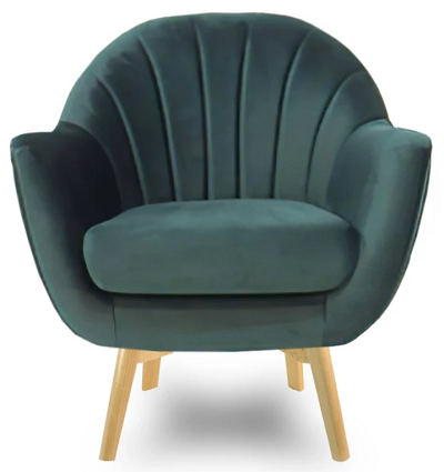 Bydgoskie Meble - Fotel Fuelta z nóżkami drewnianymi